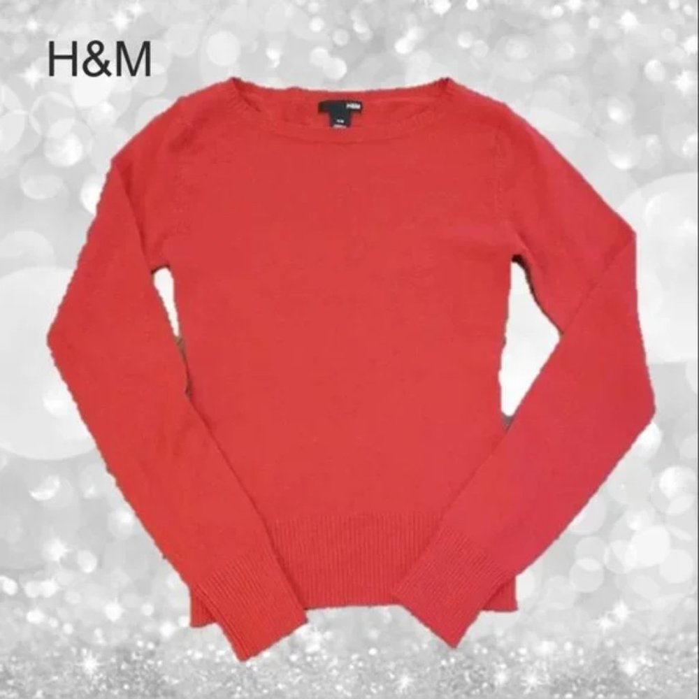H&M Red Sweater XS